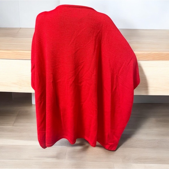 Collection Eighteen, Christmas sweater poncho, one size - Picture 2 of 4